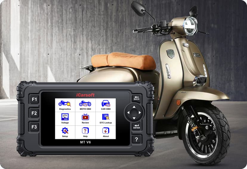 The MT V6 supports all systems diagnose.
