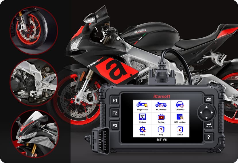 iCarsoft Professional Multi-Systems Motorcycle Diagnostic tool