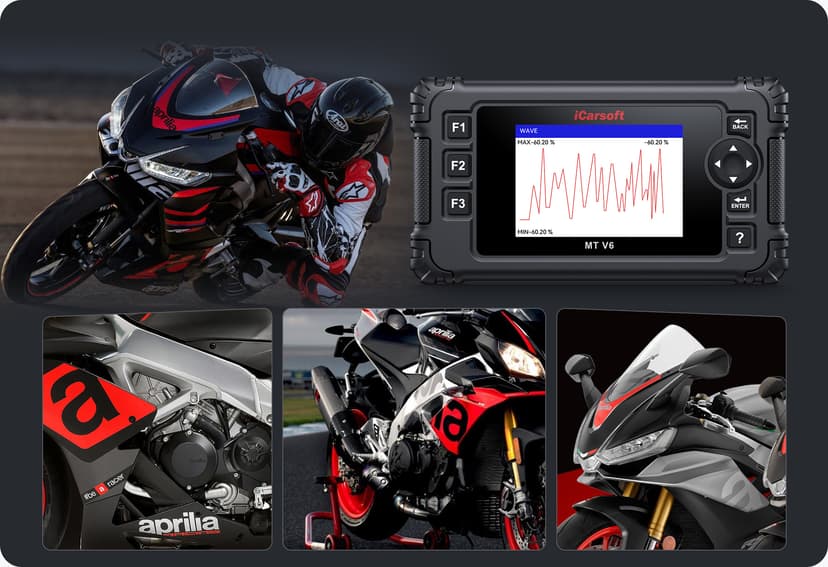 The MT V6 supports all systems diagnose.