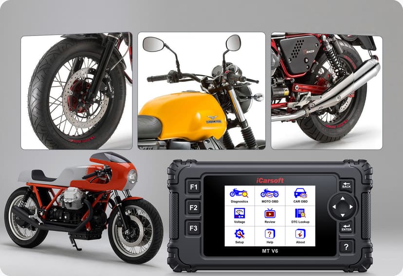 The MT V6 supports all systems diagnose