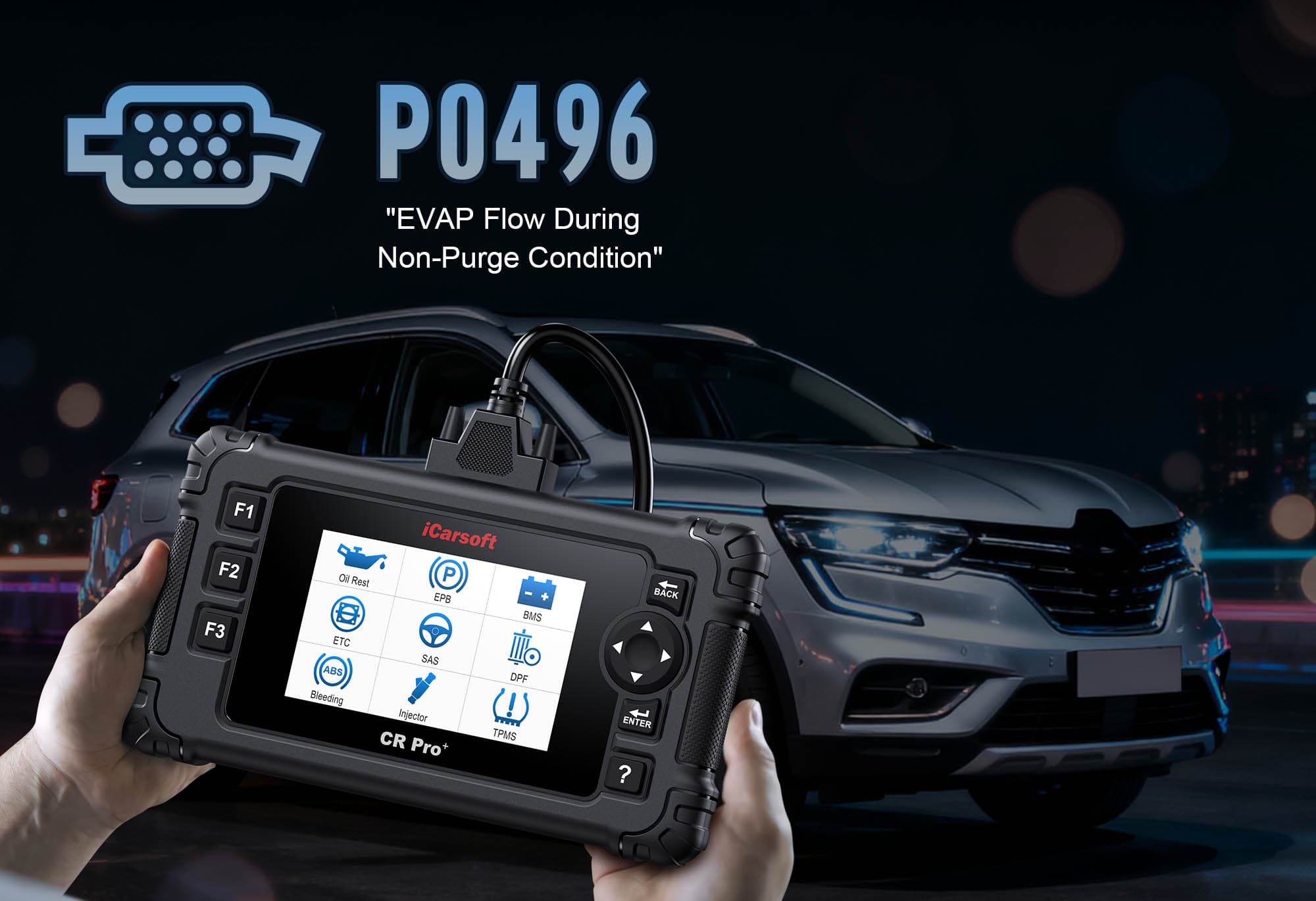 Diagnose &amp; Clear P0496 with iCarsoft CR Pro+