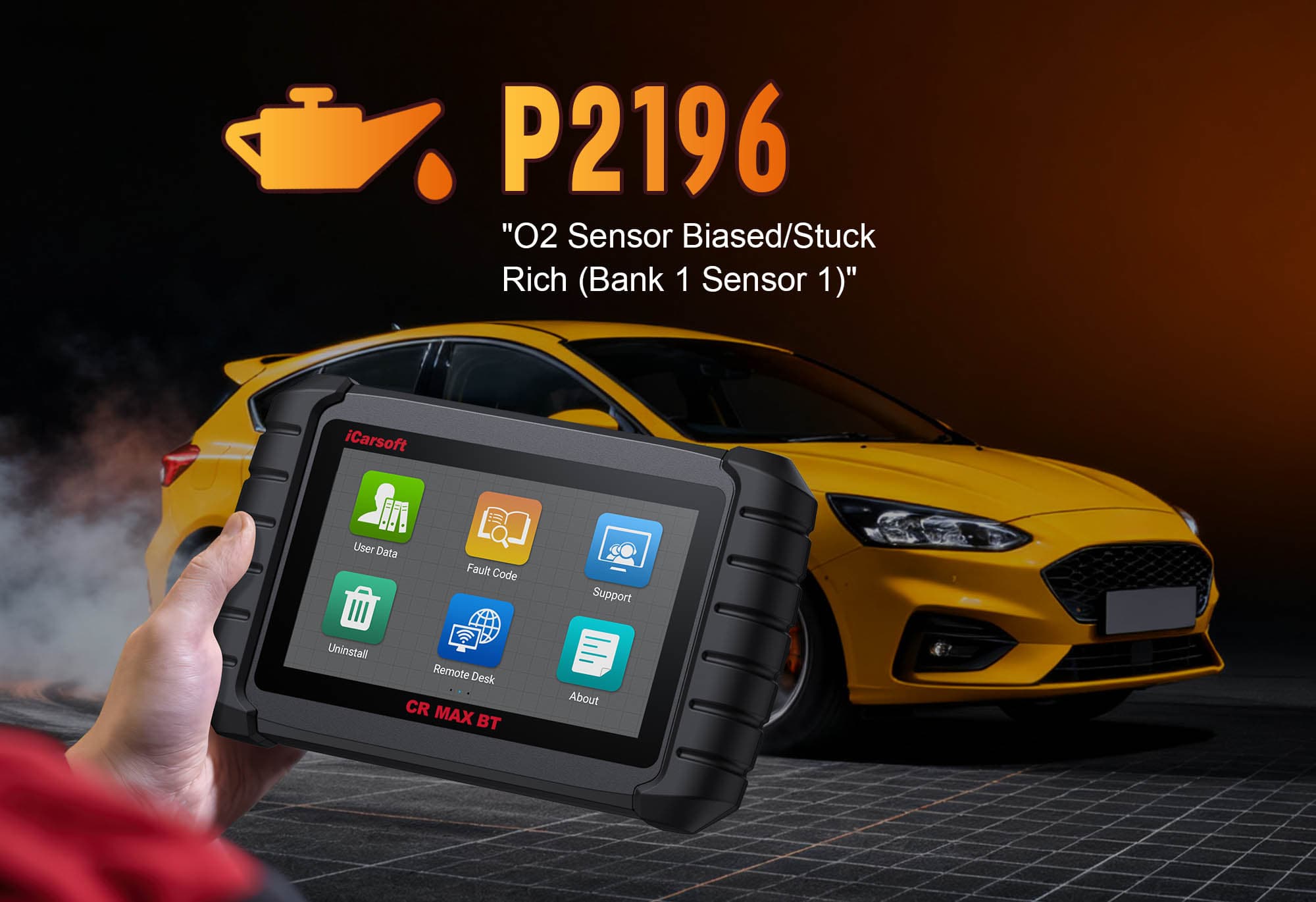 Diagnose &amp; Clear P2196 with iCarsoft CR Pro+