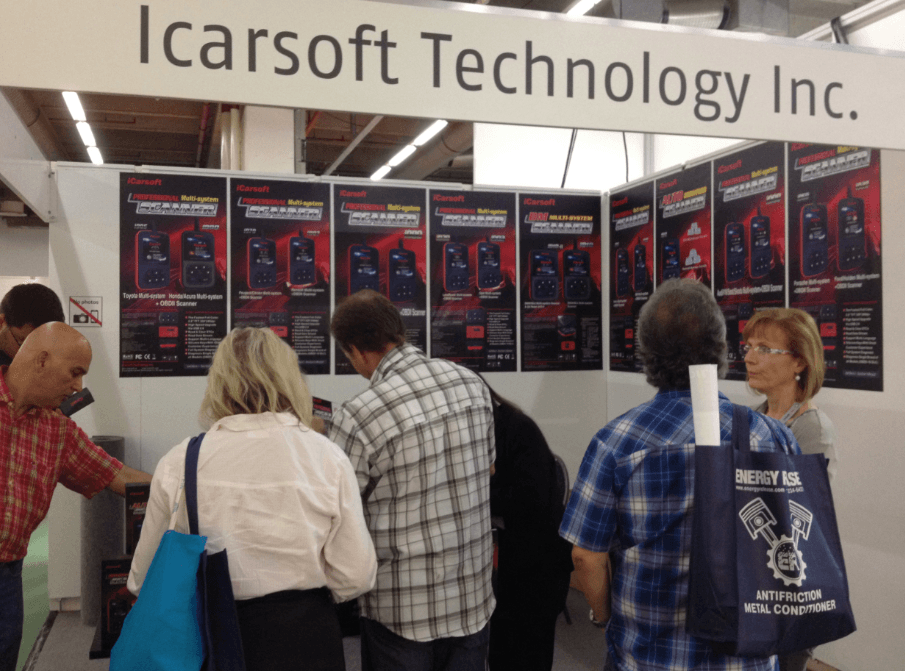 iCarsoft Technology Inc., Attended the Automechanika Frankfurt 16-20 September 2014, Germany. Hall 9.0 Stand F38.