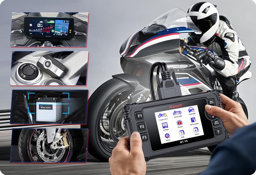 iCarsoft Professional Multi-Systems Motorcycle Diagnostic tool