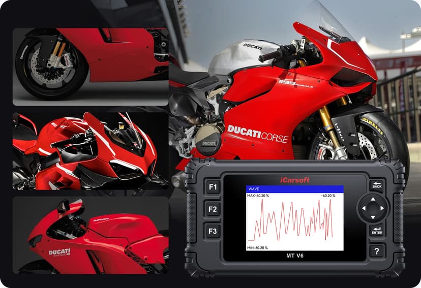 The MT V6 supports all systems diagnose.