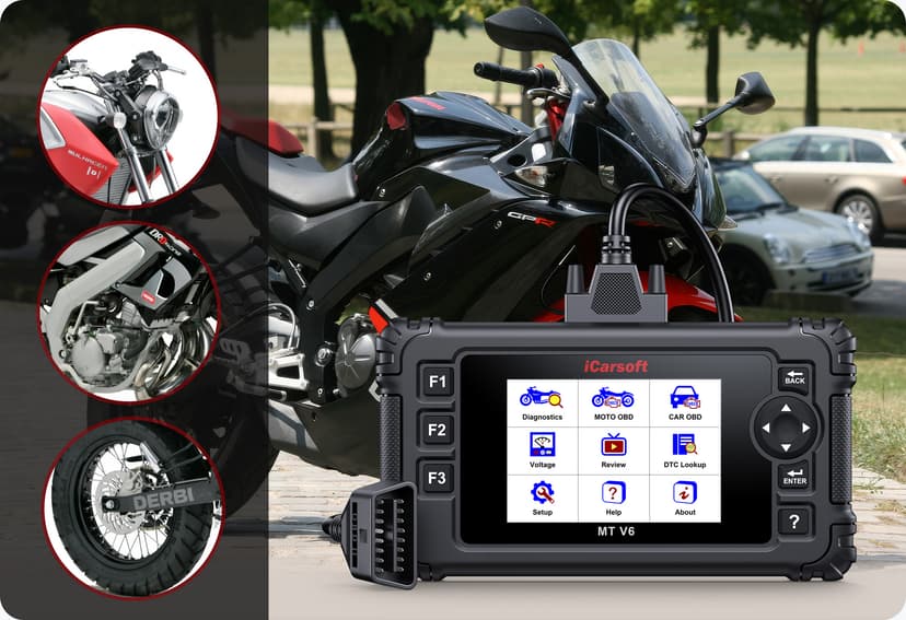 iCarsoft Professional Multi-Systems Motorcycle Diagnostic tool