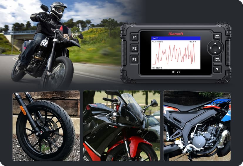 The MT V6 supports all systems diagnose