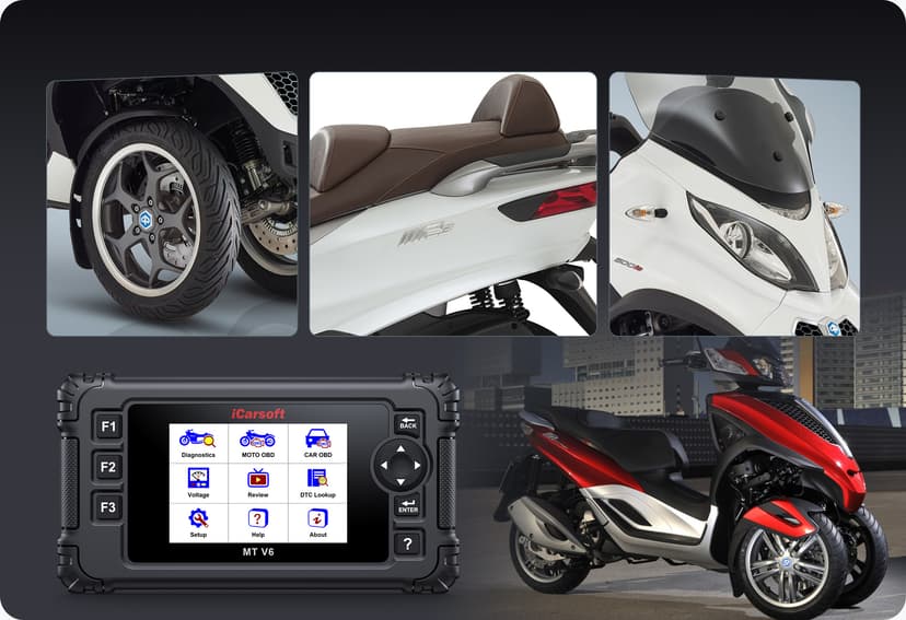 The MT V6 supports all systems diagnose.