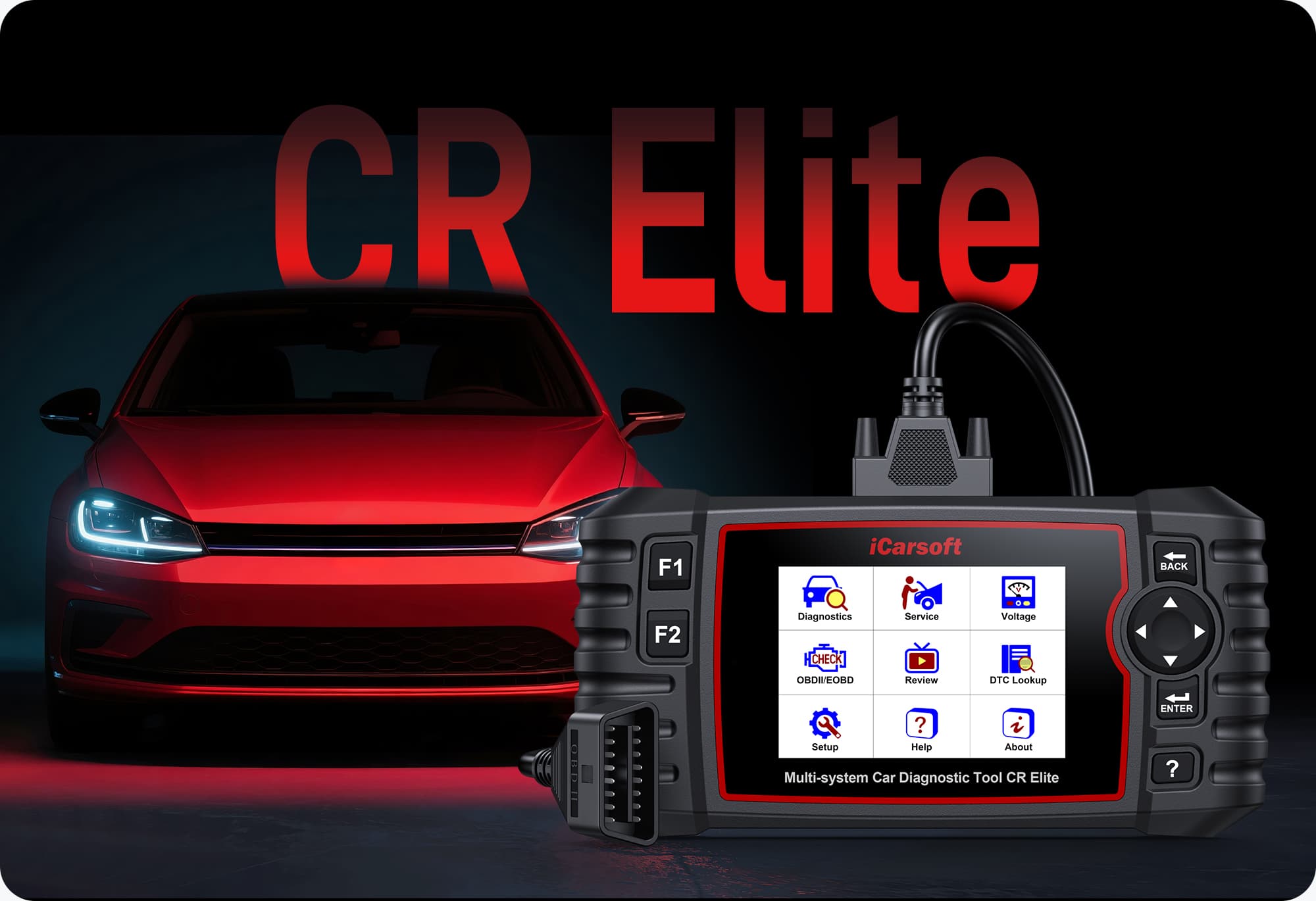 Introducing iCarsoft CR Elite: Master the 4 Critical Car Systems with Precision