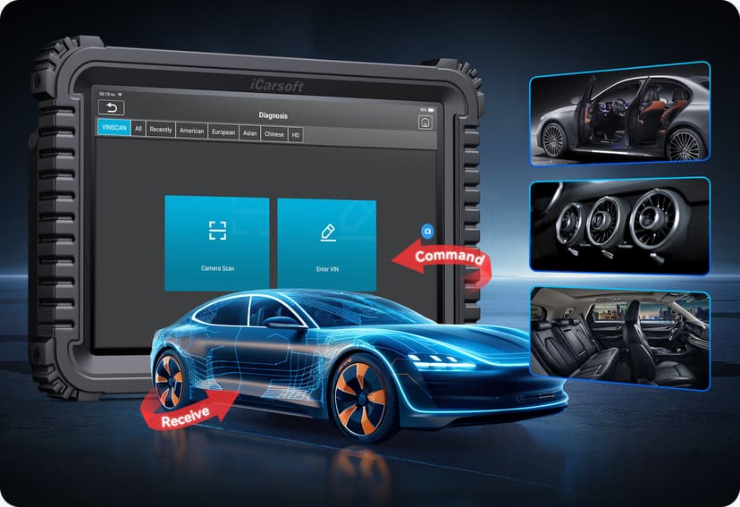 iCarsoft CR Ultra P supports powerful Bi-directional control/Active Tests