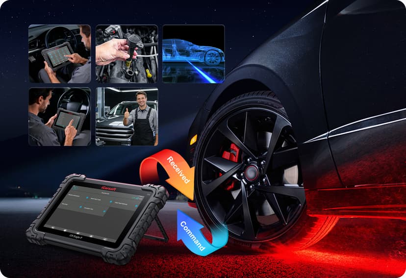 iCarsoft CR Eagle P supports powerful Bi-directional control/Active Tests